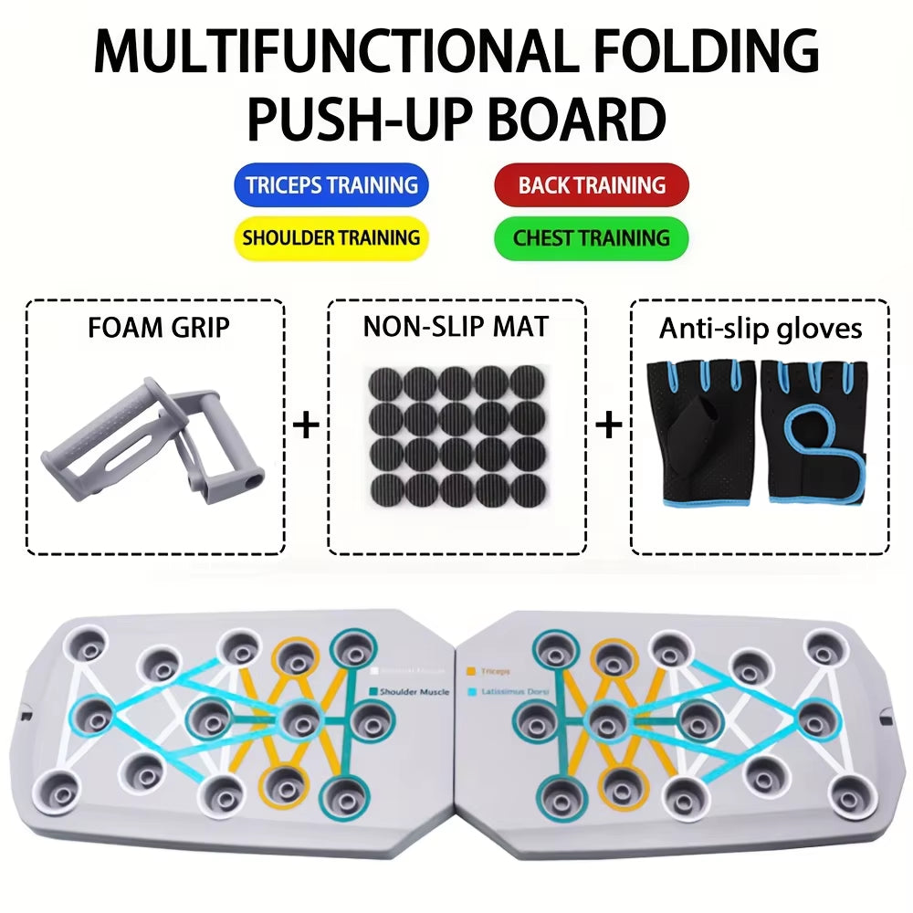 Revolutionize Your Workout with the Portable Multifunctional Push-Up Board Set for Total Upper Body Strength Training