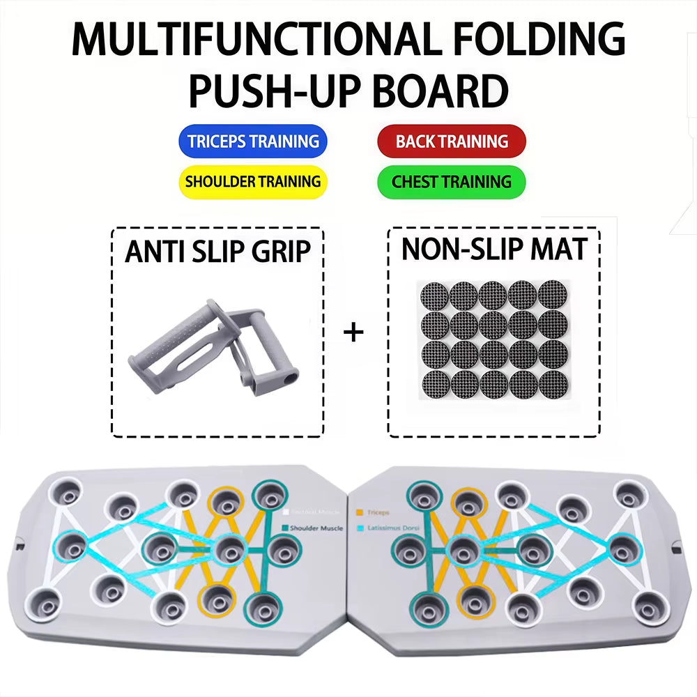 Revolutionize Your Workout with the Portable Multifunctional Push-Up Board Set for Total Upper Body Strength Training